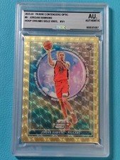 Jordan Hawkins 2023-24 Panini Contenders Optic 1/1 Gold Vinyl Hoop Dreams RC
