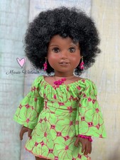 Whitney in Black 11-12  Wig for American Girl  18" Dolls