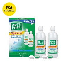OPTI-FREE Replenish Multi-purpose Contact Lens Liquid Solution -Twin Pack