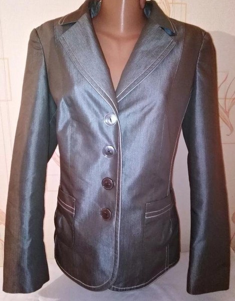Women Your Sixth Sense Blazer Grey Cotton 44 / XXL