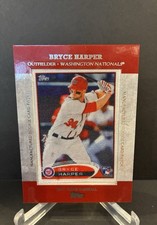 2014 Topps Bryce Harper Commemorative Manufactured Rookie Card Patch # RCP-15. rookie card picture