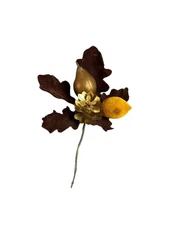 10 Pieces/Bulk Vintage Pear Floral Sprig Gift Topper, Craft Supplies