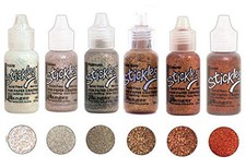 Ranger Stickles Glitter Glue Set - 6 Bottles - Add Sparkle to your Cards 