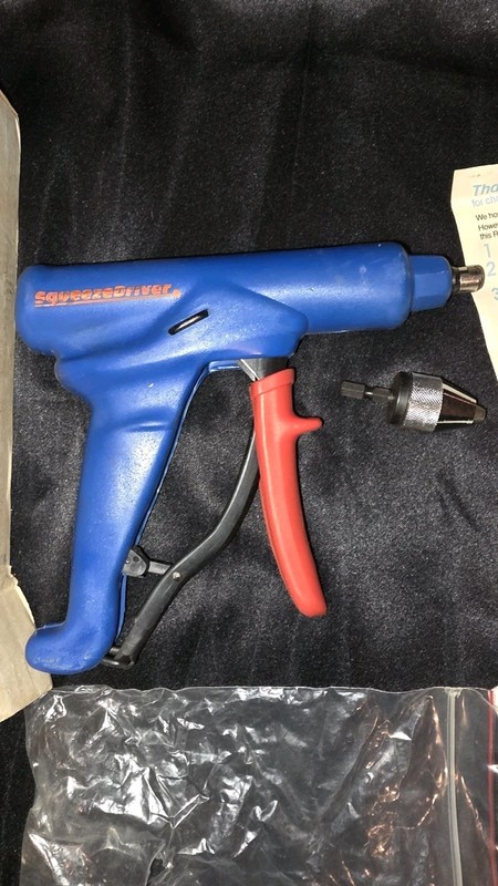 1990s WorkTools Squeeze Driver mechanical screwdriver designed by Joel Marks