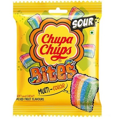 Chupa Chups Sour Bites, Mixed Fruit Punch Flavour, toffee - 30 pcs | Select Pack