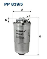 Kraftstofffilter Filtron PP 839 5 FÜR Seat Skoda VW Treibstofffilter