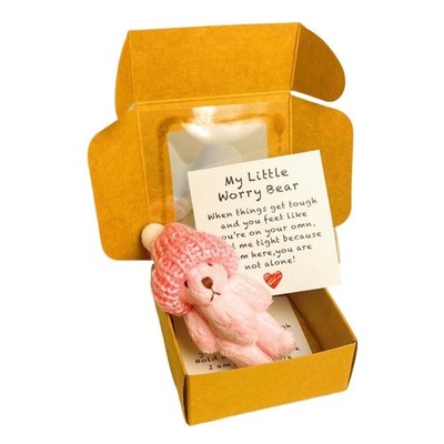 .+ Little Bear in Box, Handmade Mini Plush Bear  DE