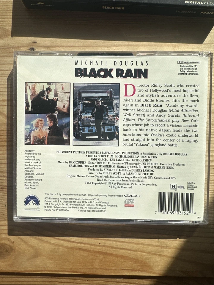 Black Rain Phillips CDi VCD Movies VCD Video CD RARE - Image 4 of 4
