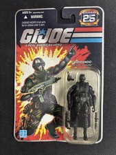 G.I. Joe 25th Anniversary Commando Snake Eyes Action Figure 2007 Foil