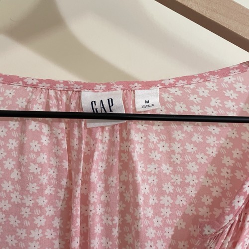 GAP Belle Long Sleeve Pink Flower Blouse Women's Medium - Bild 4 von 7