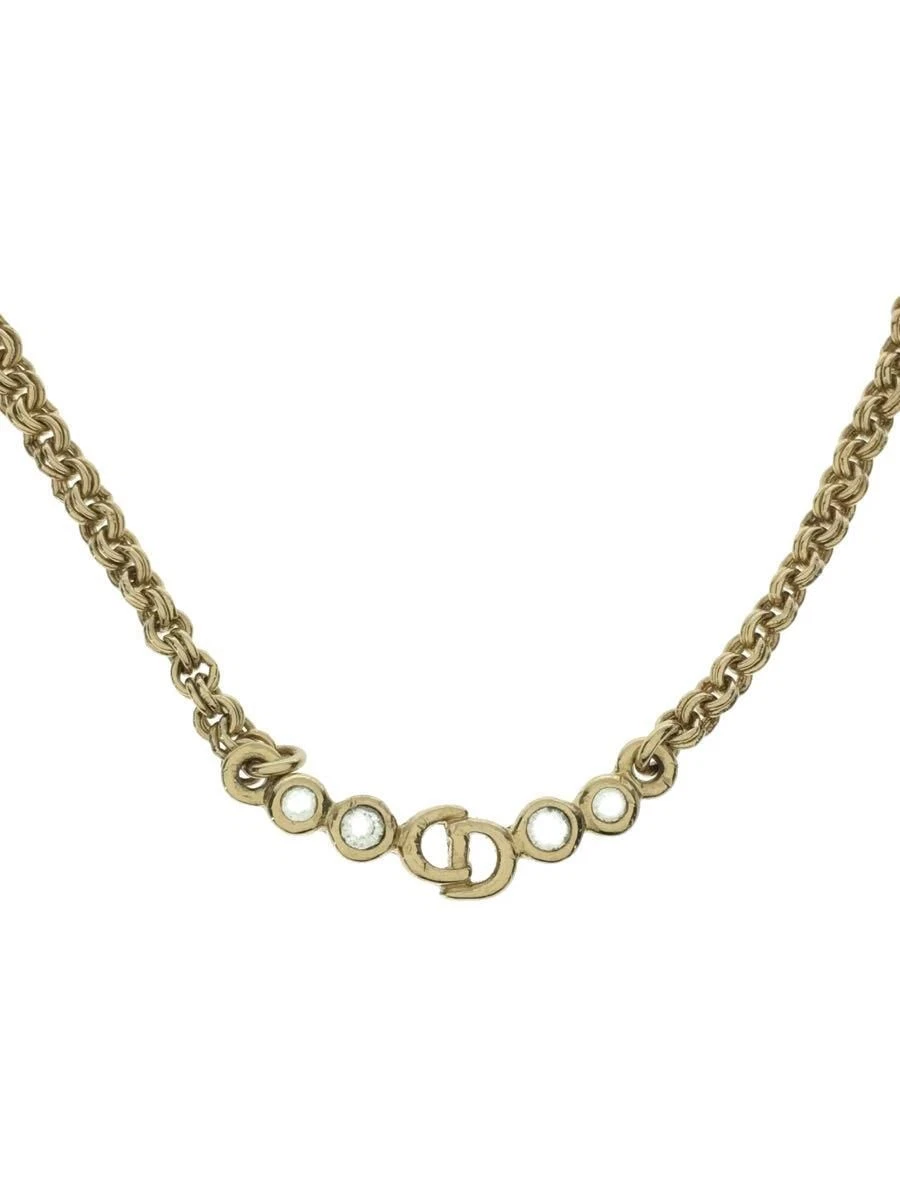 Collana Christian Dior logo CD colore pietra GLD donna usata