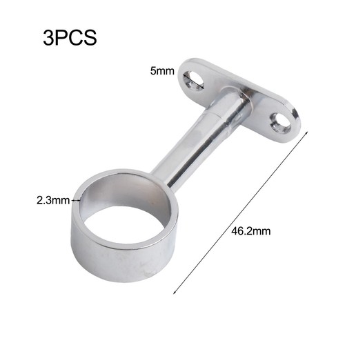 Elegant Chrome Centre Support Bracket for 25mm For Wardrobe Rail Chrome Finish - Picture 4 of 32