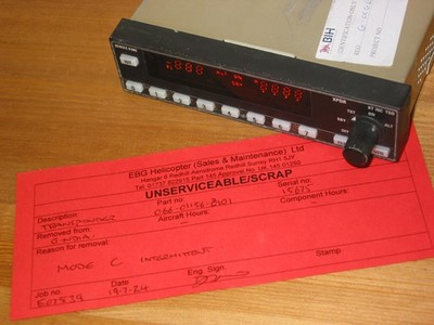 BENDIX KING KT-76C TRANSPONDER !! P/N 066-01156-0101 ! MODS 1 , 2