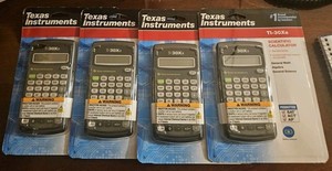 (4) Instruments du Texas TI-30Xa Calculatrice scientifique Nouveau sur carte