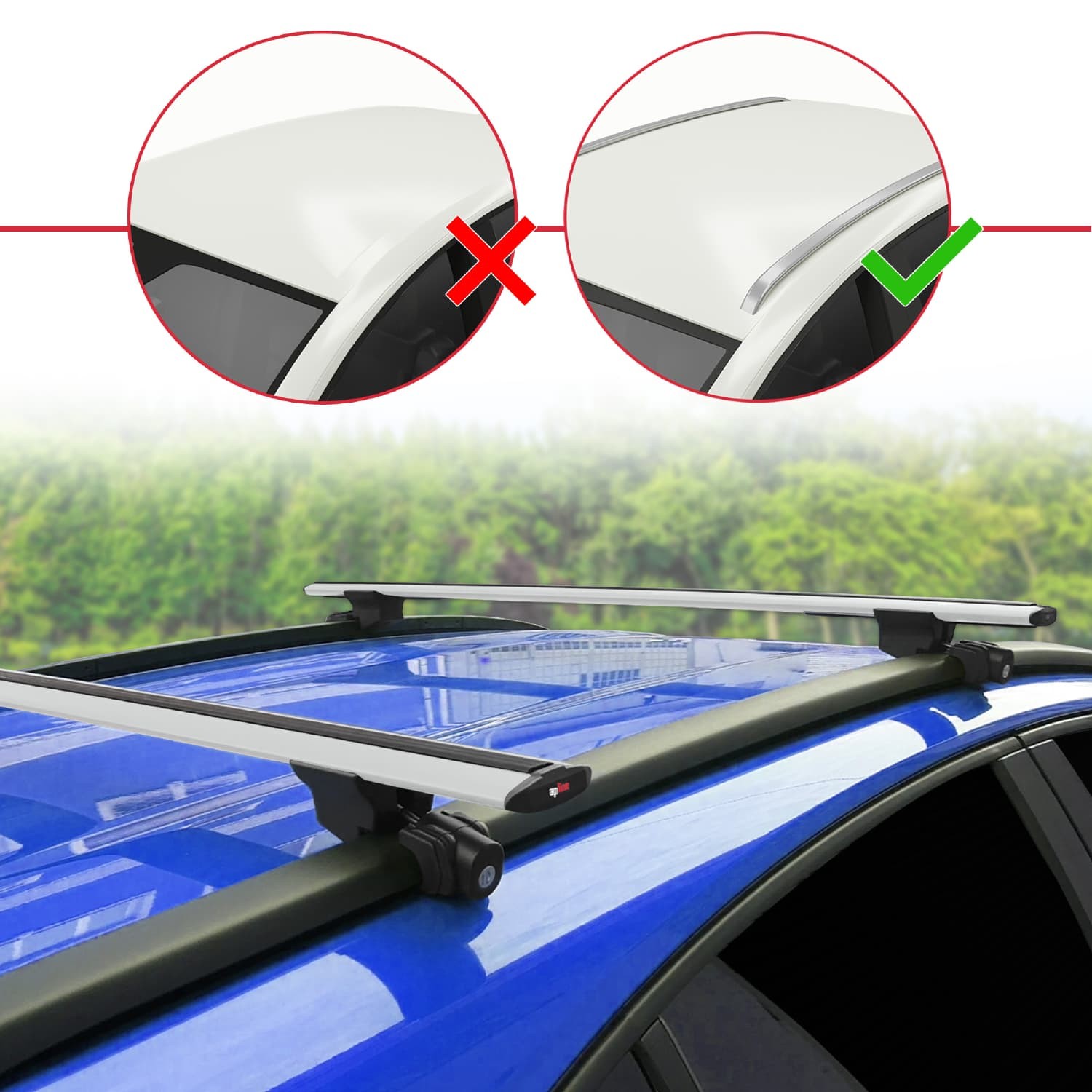 Barres de toit HOOK pour Mazda CX-30 solution de portage en aluminium gris