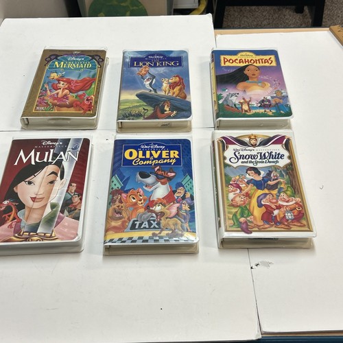 Walt Disney Masterpiece Collection VHS Tapes Lot Of 6