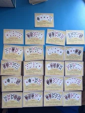 21 Card Lot Of 1936 - Cope Bros- 25 Poker Hands Large Size Cards Cigarette Cards