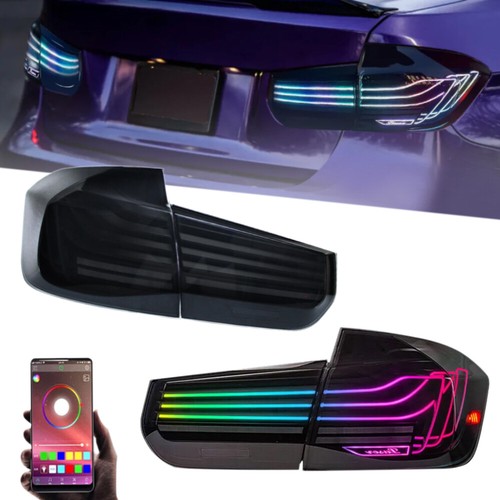 For 2012-18 BMW 3 Series M3 F30 F35 F80 LED Assembly Tail Lights RGB APP Control - Bild 17 von 24