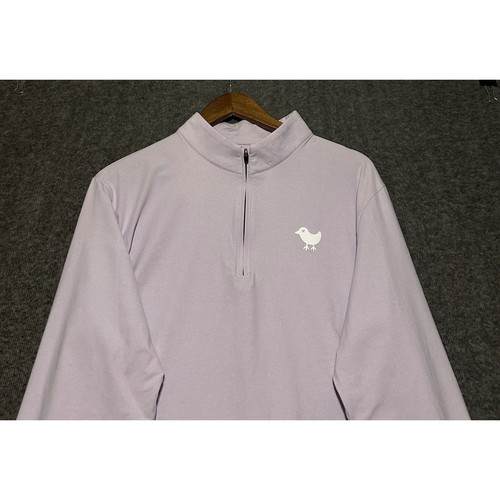 Bad birdie 1/4 zip pullover purple mens stretch golf performance XL