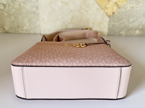 MICHAEL KORS JET SET TRAVEL SMALL SHOULDER MESSENGER BAG MK PINK POWDER BLUSH - Picture 5 of 17