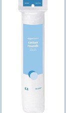Amazon Basics Hypoallergenic 100 Cotton Rounds for Makeup, 100 Count, 1 Pack