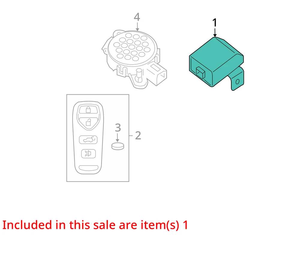 Chasis ECM entrada sin llave con bloqueo antirrobo compatible con 04-15 ARMADA 4029826 Foto 3 de 4