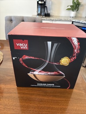 Vacu Vin Swirling Carafe - Crystal Glass Wine Decanter - NEW!