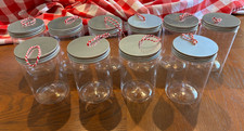  10 5 in plastic jars w/lids, craft, organization, gifts, bottles 3 in diameter
