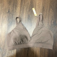 Skims Fits Everybody Cross Over Triangle Bralette Bra Size 3x Umber
