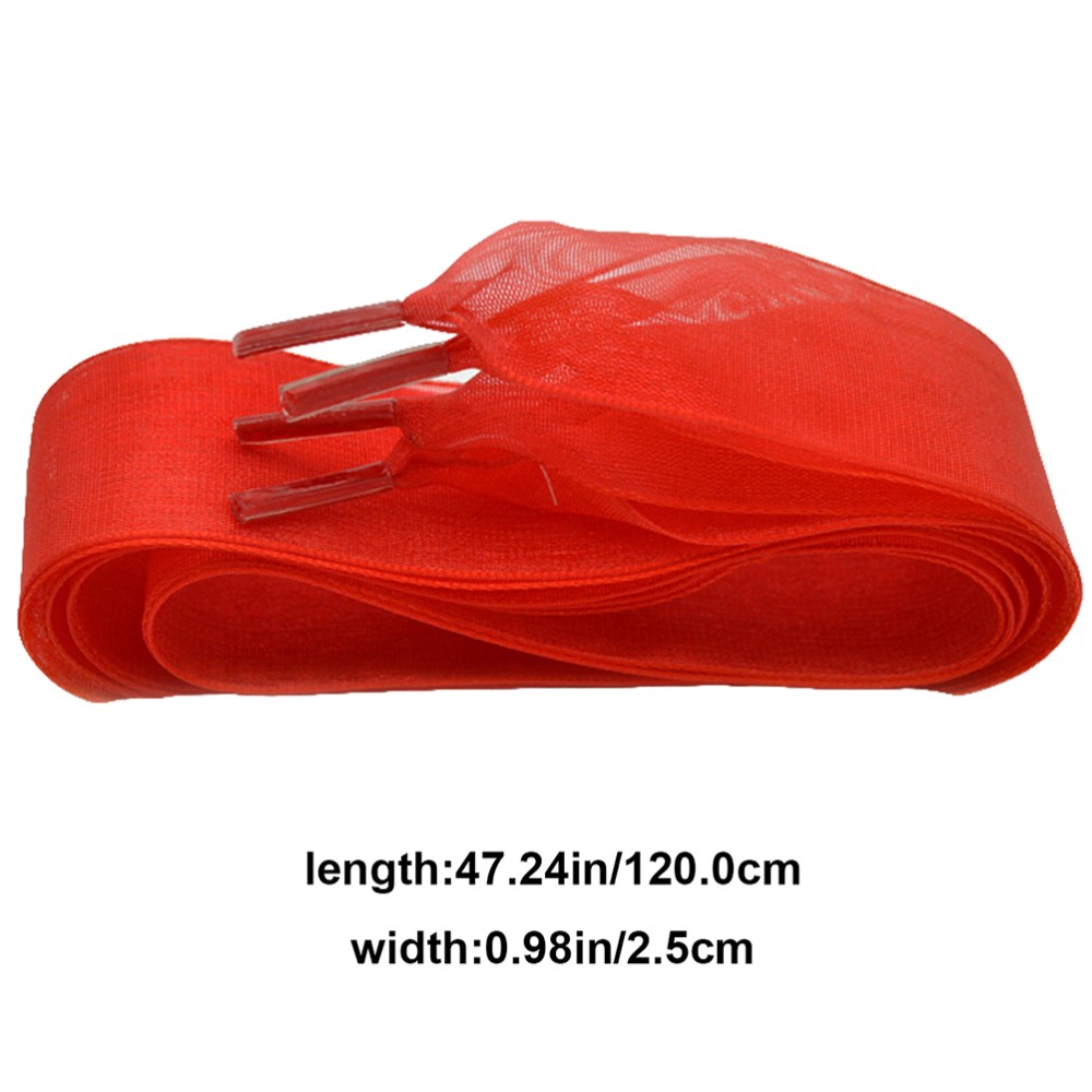 APL 6 paia di lacci lacci in chiffon per scarpe lacci per scarpe