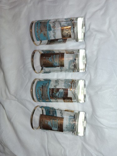Libbey Southern Comfort Mid-Century Tumblers, Steamship Design Set of 4 - Picture 1 of 1