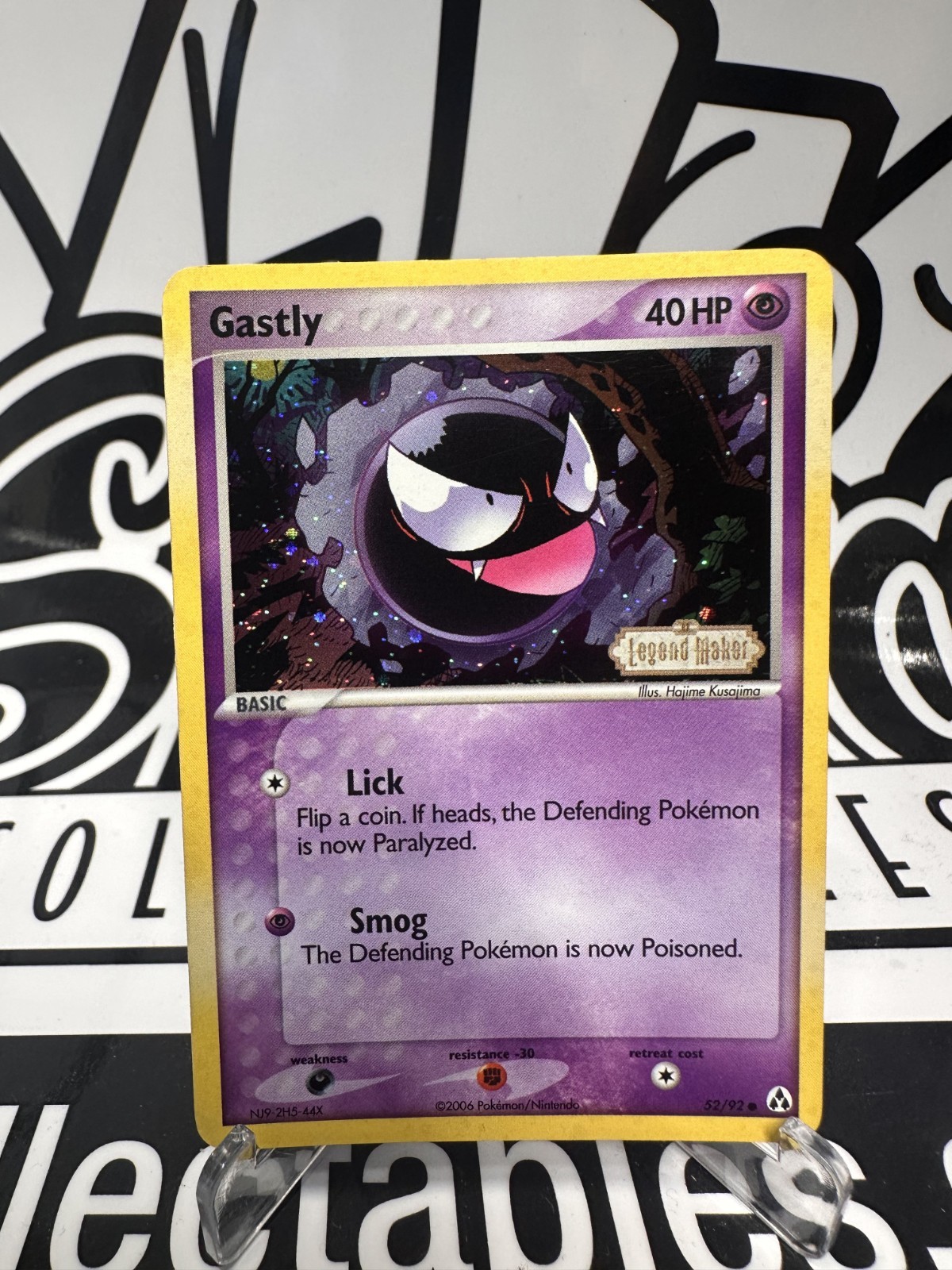 Gastly [Reverse Holo] #52 Pokemon Legend Maker  LP