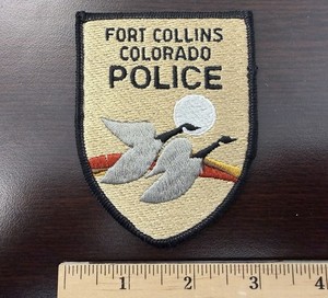 FORT COLLINS, COLORADO CO POLICE Department PATCH Color W/ Canada Geese Goose