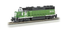 Bachmann HO EMD GP40 Burlington Northern BN #3519 DC LED 63503