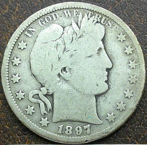 US 1897-S Barber Half Dollar **