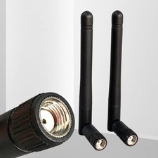 2-Pack Dual Band WiFi 2.4GHz 5GHz 5.8GHz 3dBi MIMO RP-SMA Male black