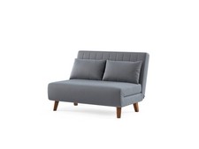 Alexa Small Double Sofa Bed Grey Fabric