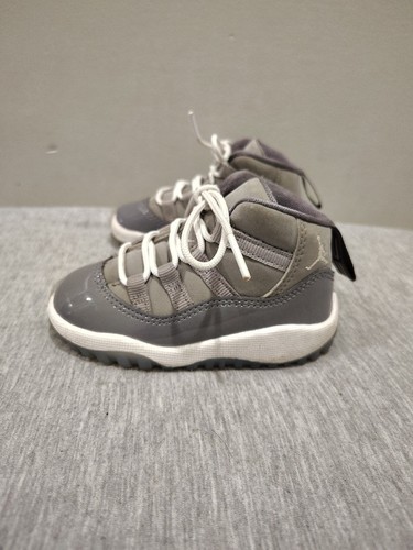 Nike Air Jordan 11 Retro Gray Toddler Athletic Sneakers 378040-005 - Sz 5c - Picture 1 of 21