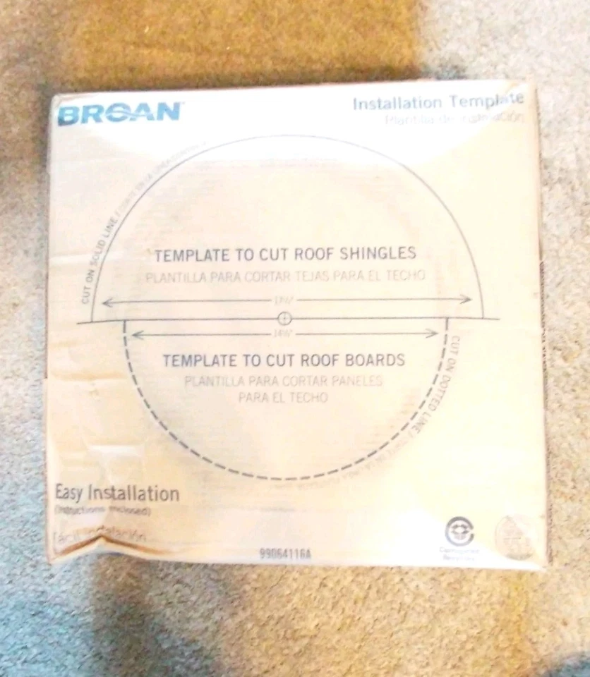 Вентиляционный вентилятор Broan-NuTone 356BK 1600 куб. футов/мин для чердака и гаража, черный - Изображение 3 из 4