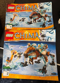 LEGO 70143  Chima Sir Fangar's Sabre-Tooth Walker 100% Complete w/Manuals & Figs