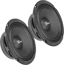 6.5 Inch Shallow Midrange Speaker 500 Watts TPT-MR6-4 PRO Bundle 6.5 Midrange Sp