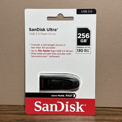 SanDisk SDCZ48-256G-AW46 256GB 130MB/s Ultra USB 3.0 Flash Drive