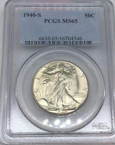 1940-S Walking Liberty Half Dollar PCGS MS65