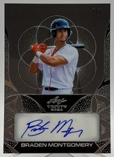 2024 Leaf Trinity Braden Montgomery Auto Clear Black RC Chicago White Sox #1/1