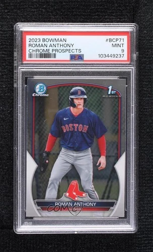 2023 Bowman Chrome Prospects Roman Anthony #BCP-71 PSA 9 MINT 1gm6