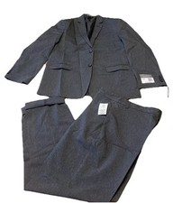 Van Heusen Boys Suit 18H Husky 2-Piece Blazer Pants Set Formal Wear MSRP 110