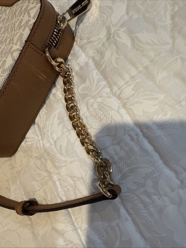 Michael Kors Umhängetasche und Geldbörse weiß & braun Signature PVC - Bild 12 von 14