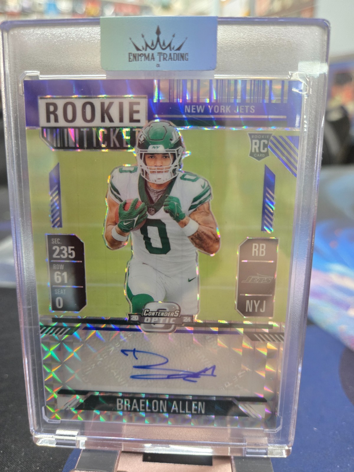 Braelon Allen Panini Contenders Optic #63 Purple Pulsar