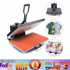 Digital Clamshell Heat Press Transfer T-Shirt Sublimation Press Machine 16x 24"