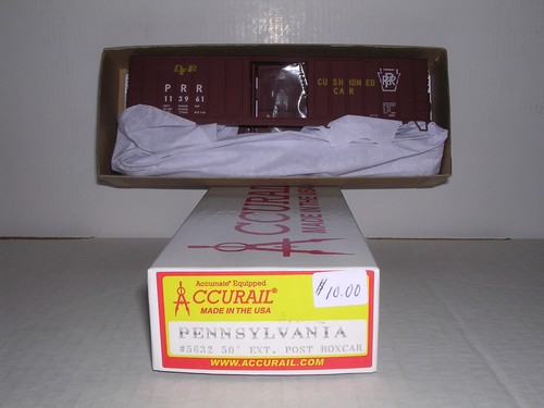 ACCURAIL #5632 Pennsylvania 50' exterior Post Box Car #113961 KIT H.O. 1/87 | Zustand: New